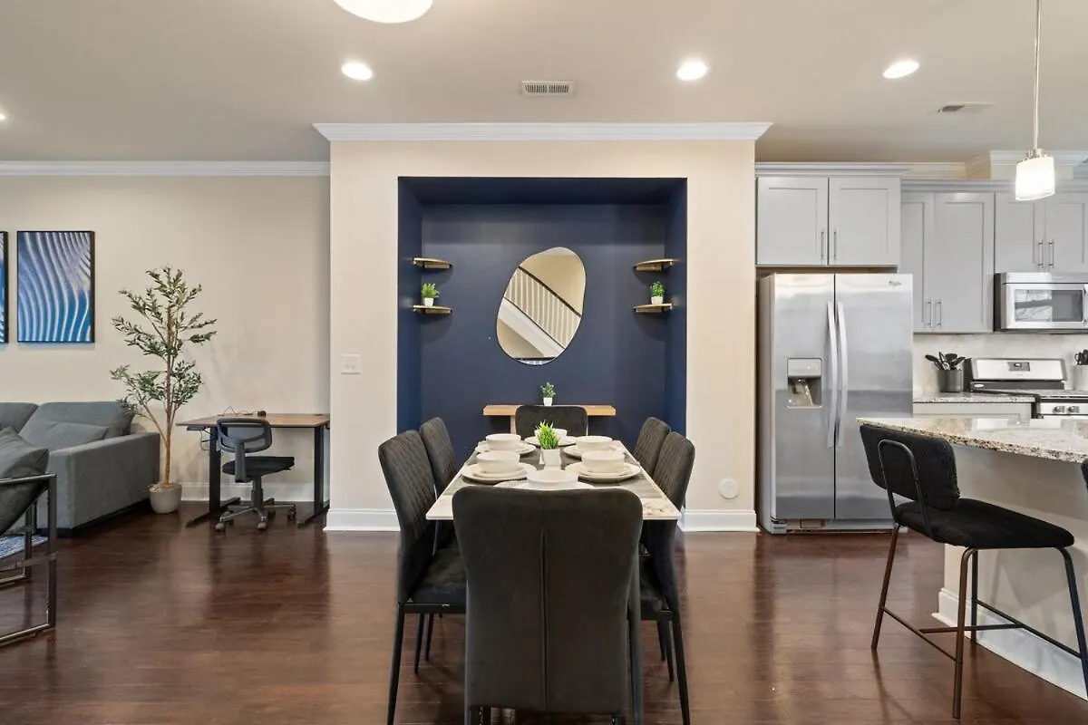 Luxurious King 3Br Townhouse In Uptown Charlotte! Villa Charlotte